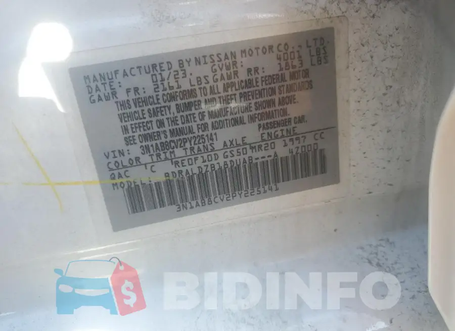 3N1AB8CV2PY225141 Photo# 13