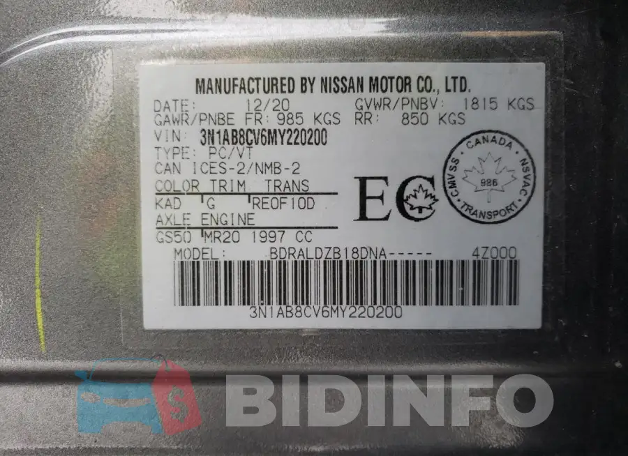 3N1AB8CV6MY220200 Photo# 10