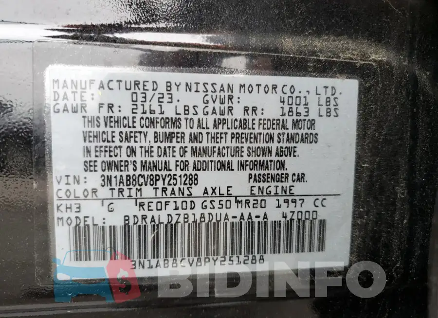 3N1AB8CV8PY251288 Photo# 13