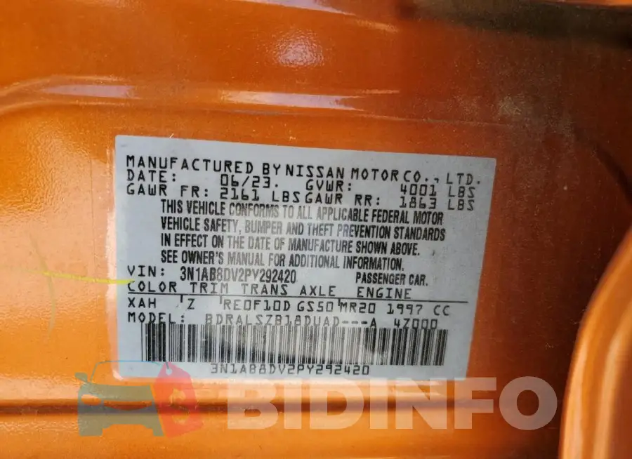 3N1AB8DV2PY292420 Photo# 13