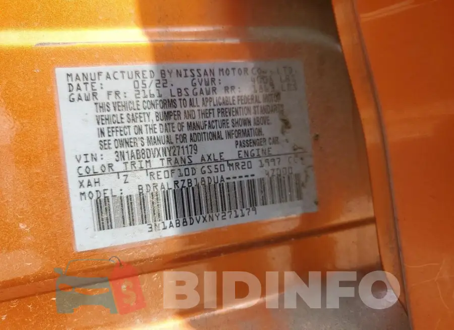 3N1AB8DVXNY271179 Photo# 12