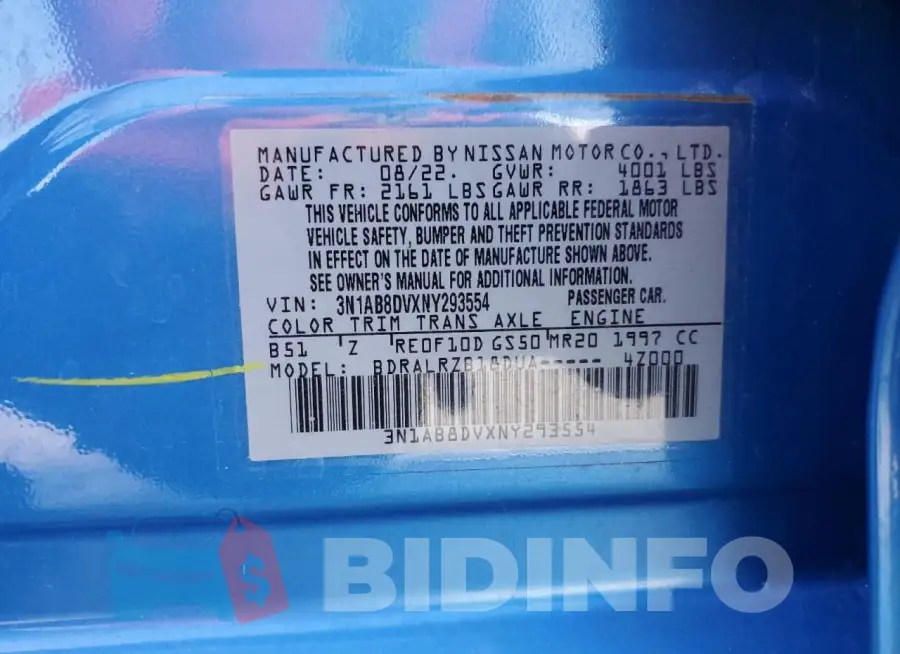 3N1AB8DVXNY293554 Photo# 12