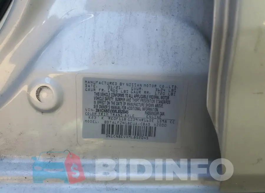 3N1CN8EVXML852045 Photo# 12