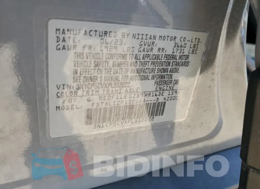 3N1CP5CVXPL552022 Photo# 13