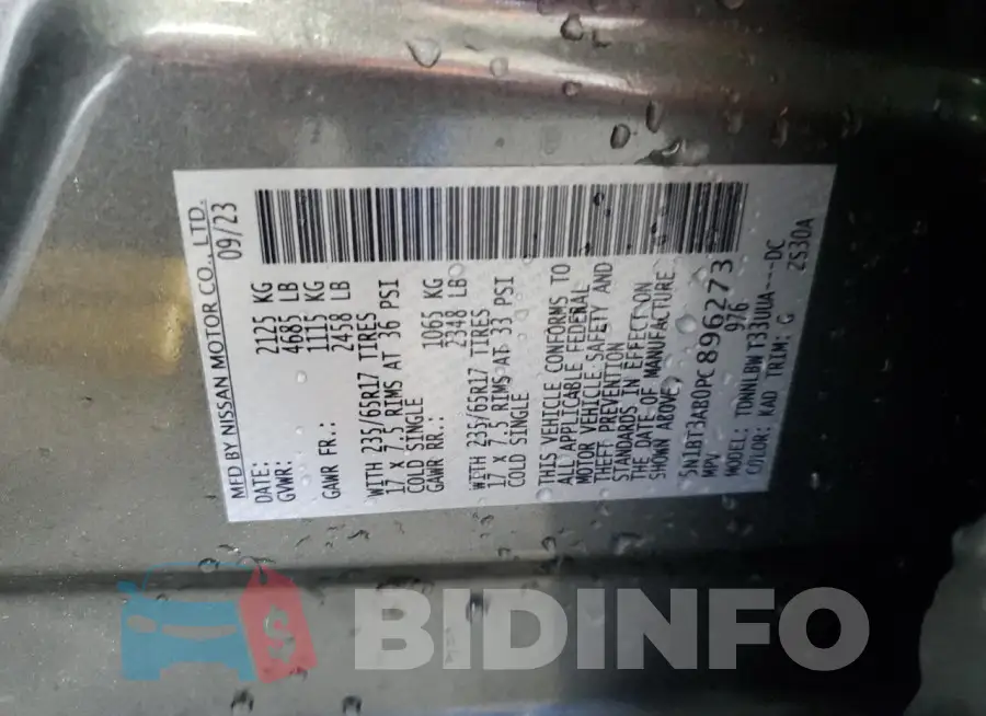 5N1BT3AB0PC896273 Photo# 13