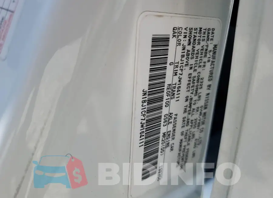 JN1BJ1CP7JW164111 Photo# 13