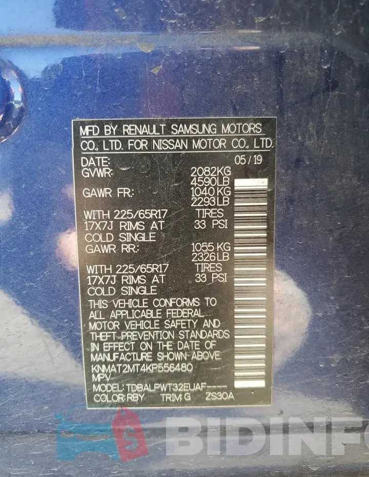 KNMAT2MT4KP556480 Photo# 13