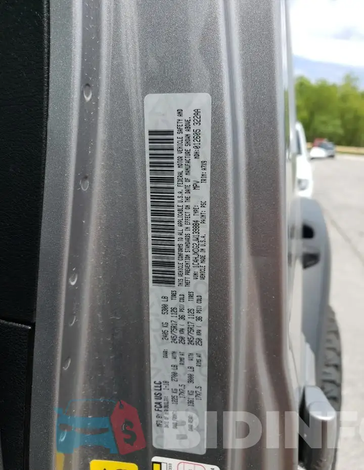 1C4HJXDG2JW139884 Photo# 12