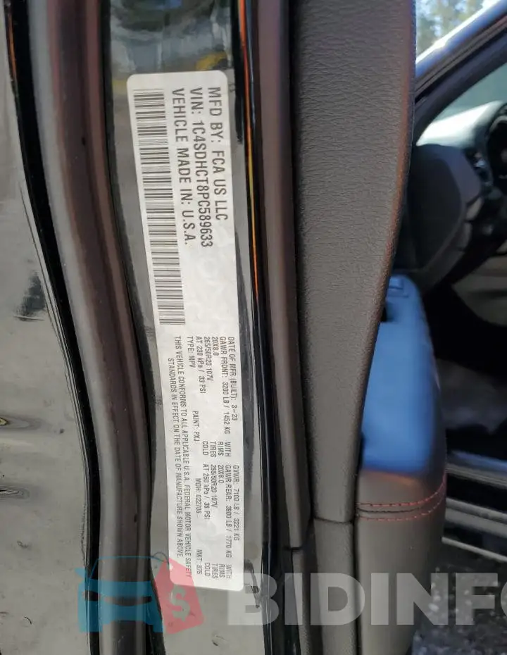 1C4SDHCT8PC589633 Photo# 14