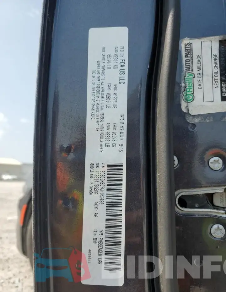 2C3CDXBG7GH103480 Photo# 12