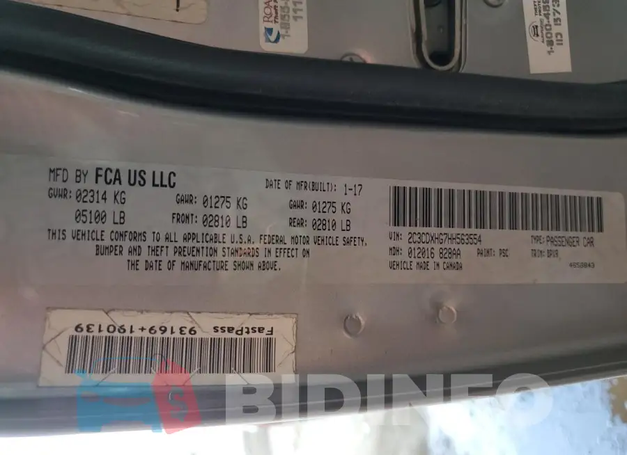 2C3CDXHG7HH563554 Photo# 12