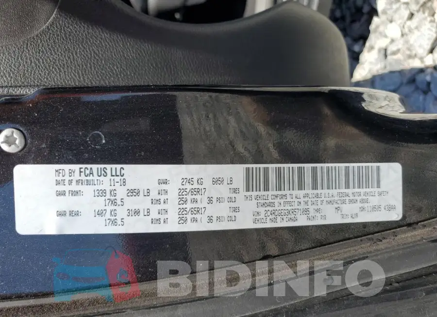 2C4RDGEG3KR571095 Photo# 14