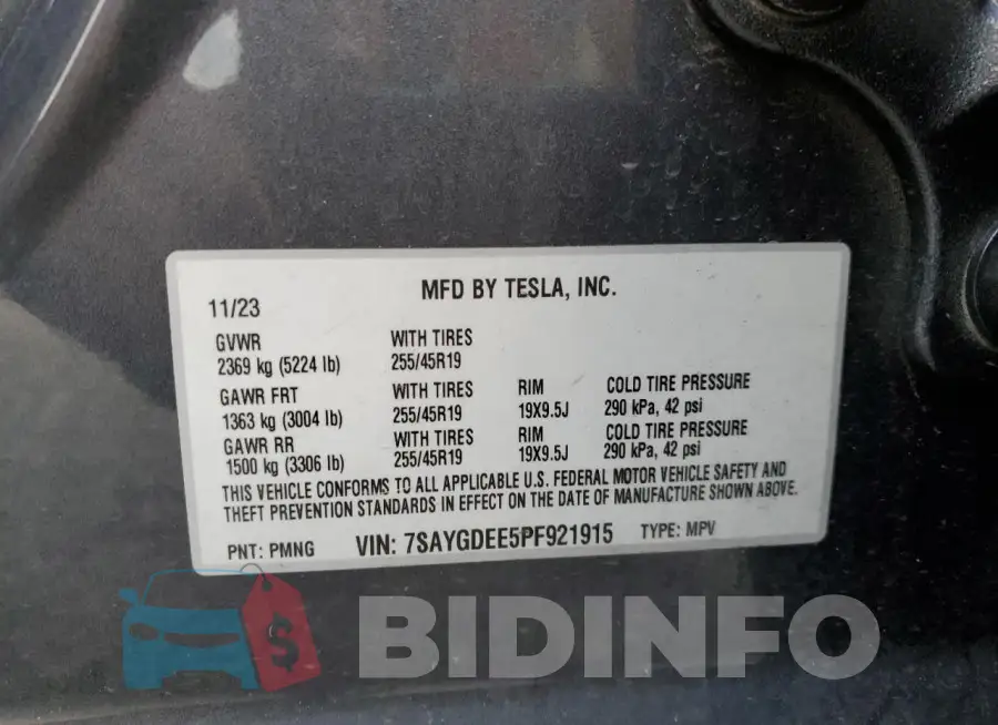 7SAYGDEE5PF921915 Photo# 14