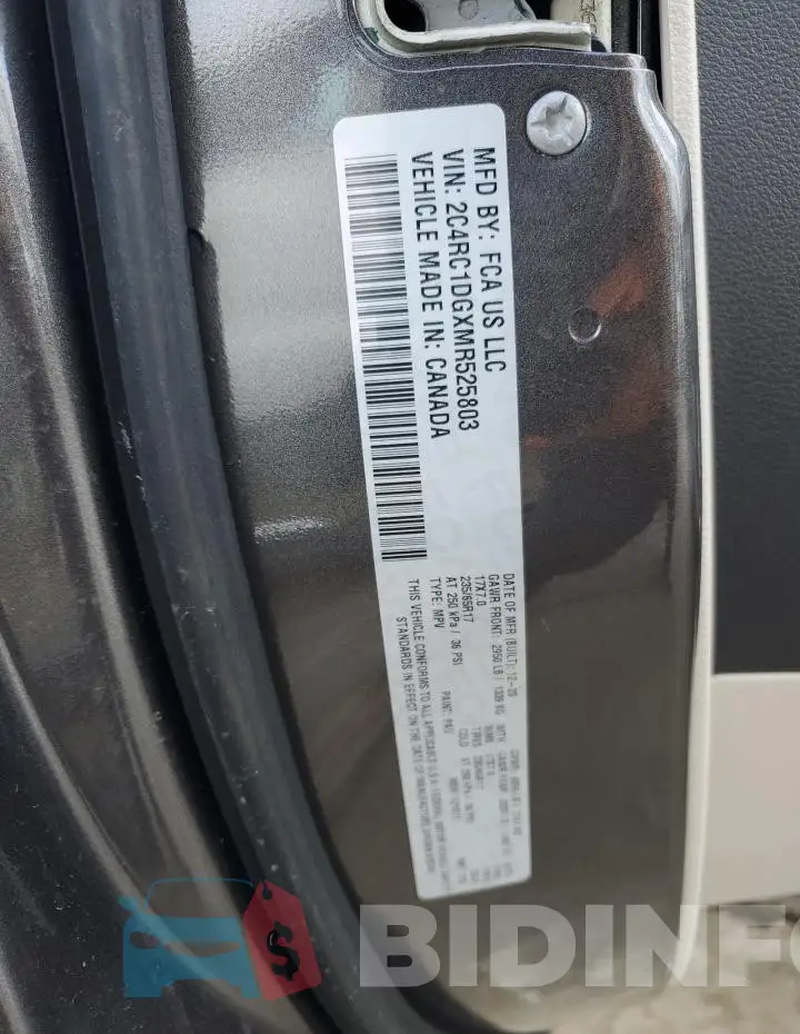 2C4RC1DGXMR525803 Photo# 13