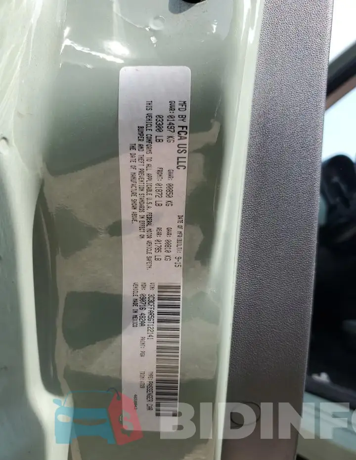 3C3CFFAR5GT122141 Photo# 12