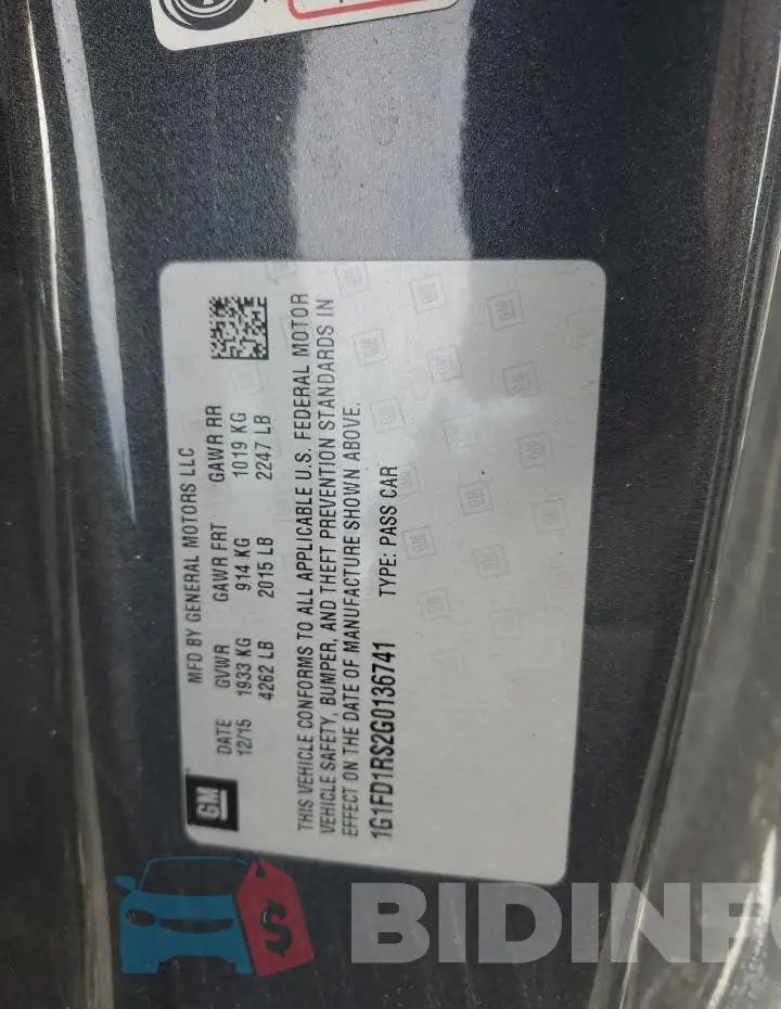 1G1FD1RS2G0136741 Photo# 13