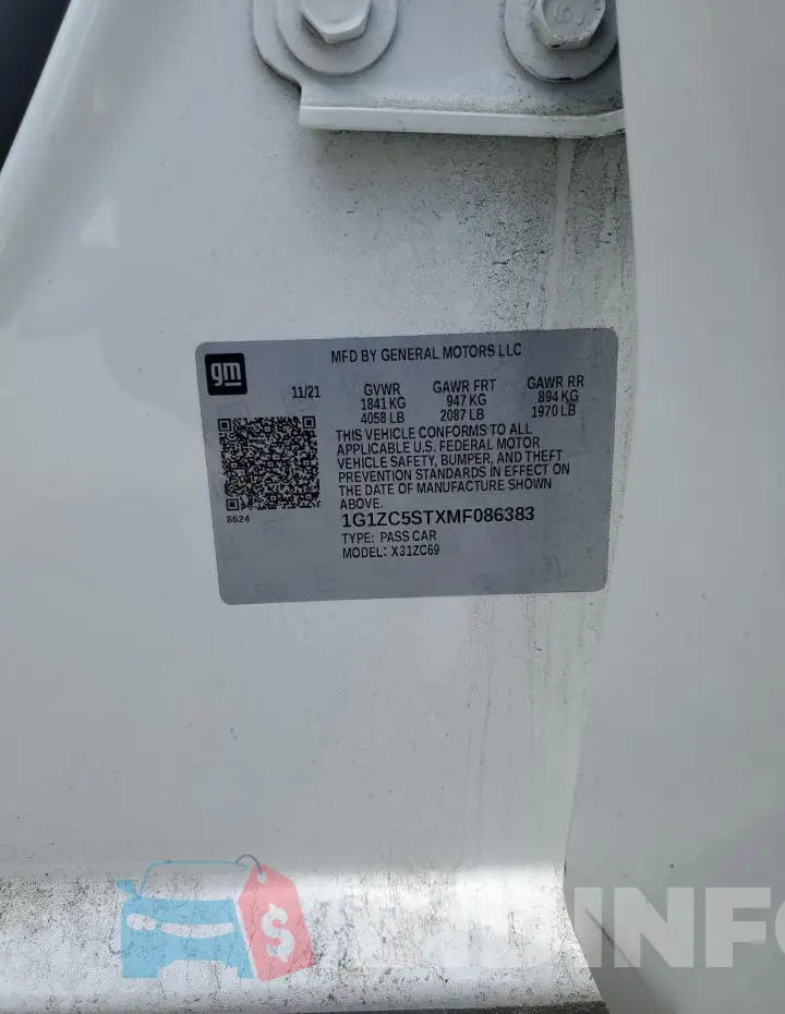 1G1ZC5STXMF086383 Photo# 13