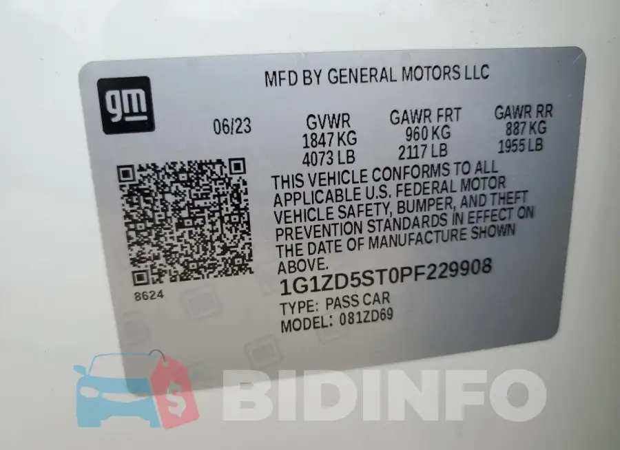 1G1ZD5ST0PF229908 Photo# 13