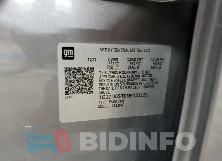 1G1ZD5ST0RF133151 Photo# 12