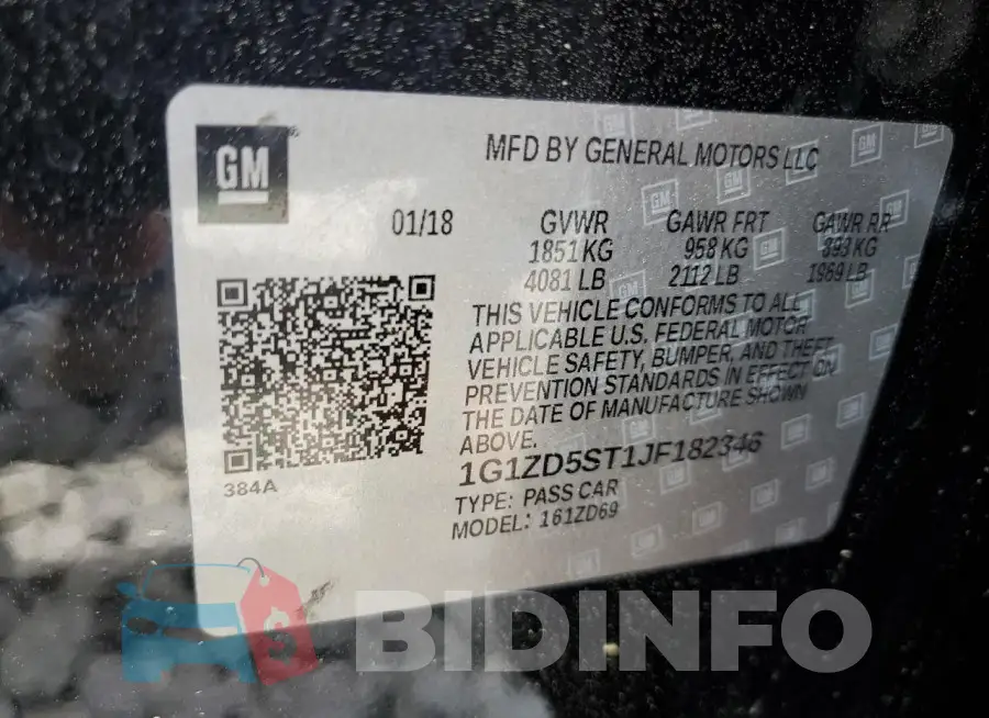 1G1ZD5ST1JF182346 Photo# 12