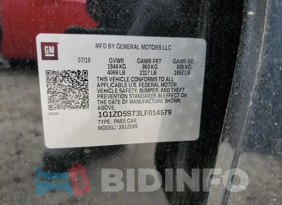 1G1ZD5ST3LF014579 Photo# 12