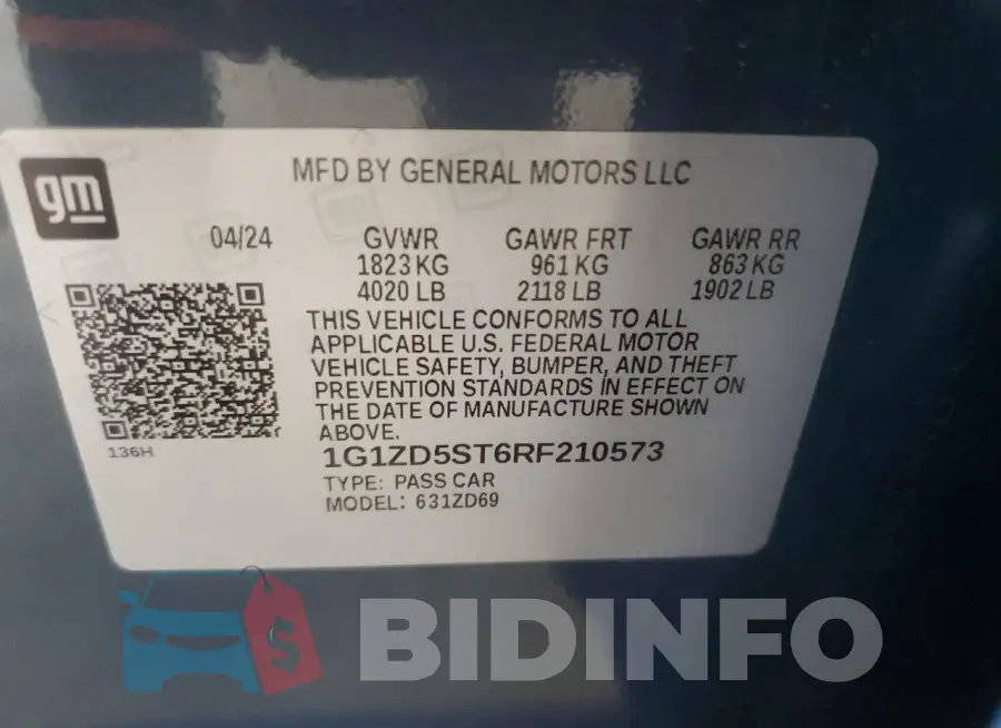 1G1ZD5ST6RF210573 Photo# 12