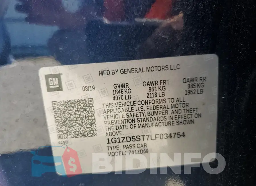 1G1ZD5ST7LF034754 Photo# 12