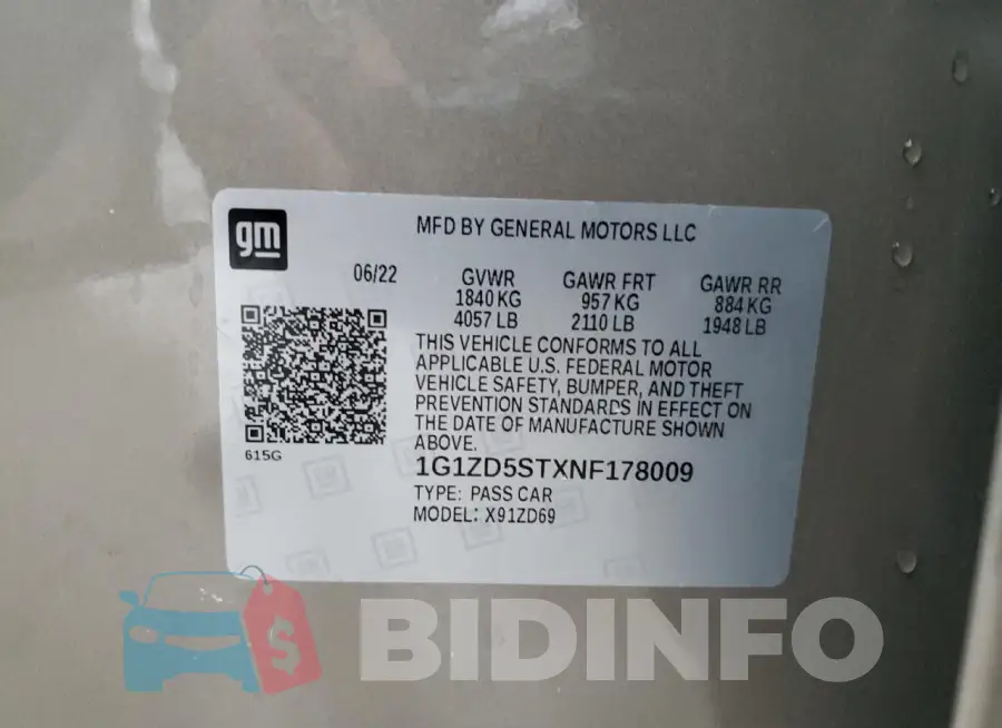 1G1ZD5STXNF178009 Photo# 12