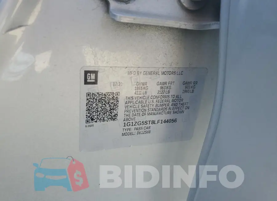 1G1ZG5ST8LF144056 Photo# 12