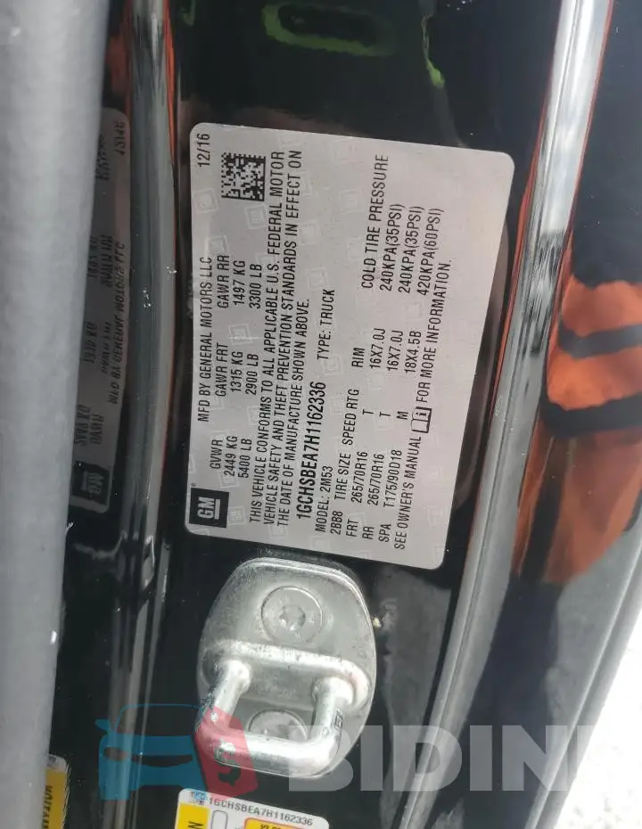 1GCHSBEA7H1162336 Photo# 12