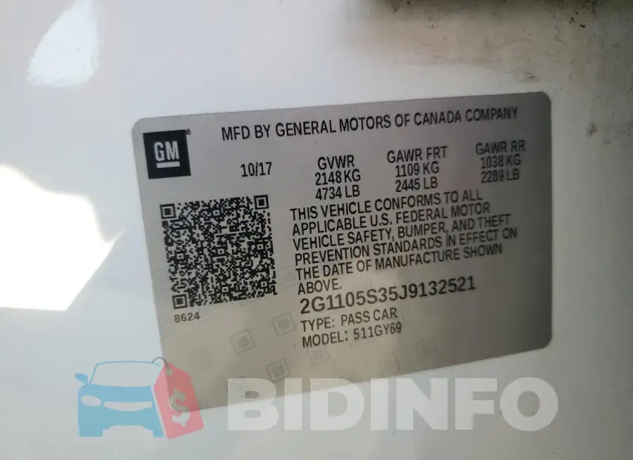 2G1105S35J9132521 Photo# 12