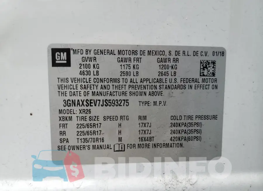 3GNAXSEV7JS593275 Photo# 13