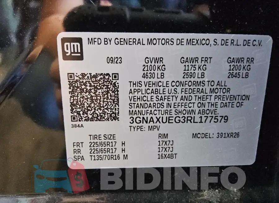3GNAXUEG3RL177579 Photo# 13