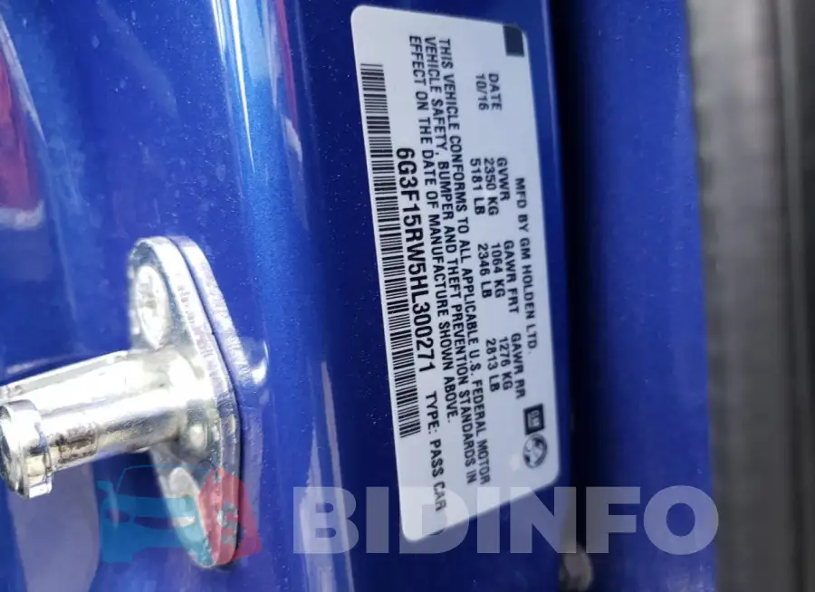 6G3F15RW5HL300271 Photo# 12