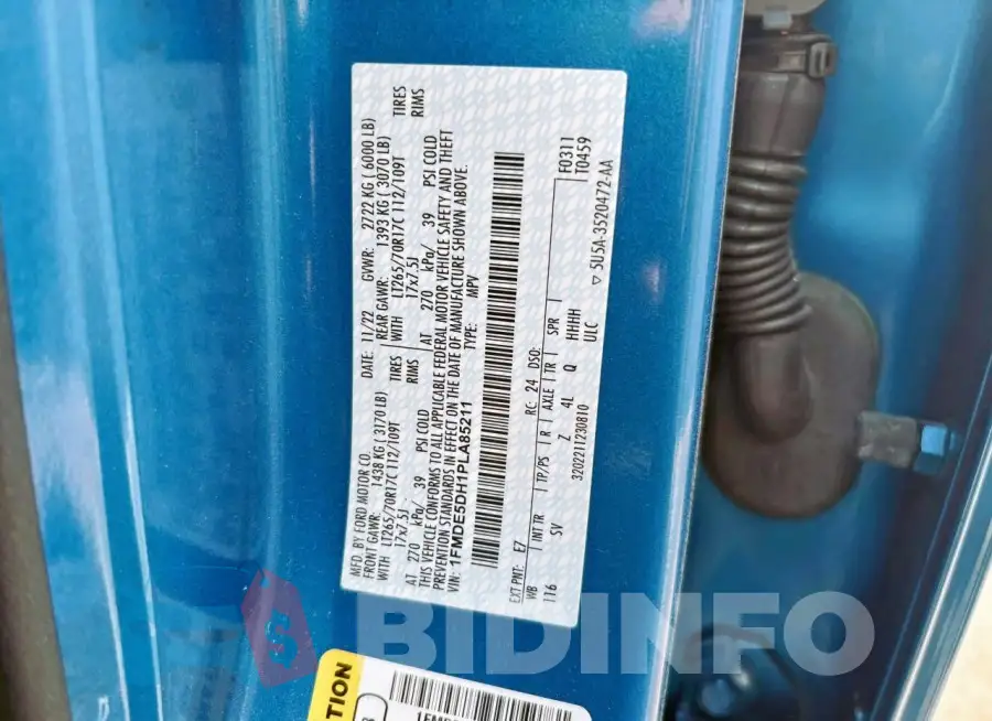1FMDE5DH1PLA85211 Photo# 10