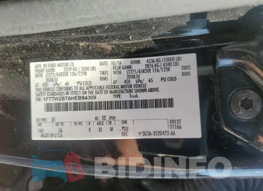 1FT7W2BT6HEB84309 Photo# 12