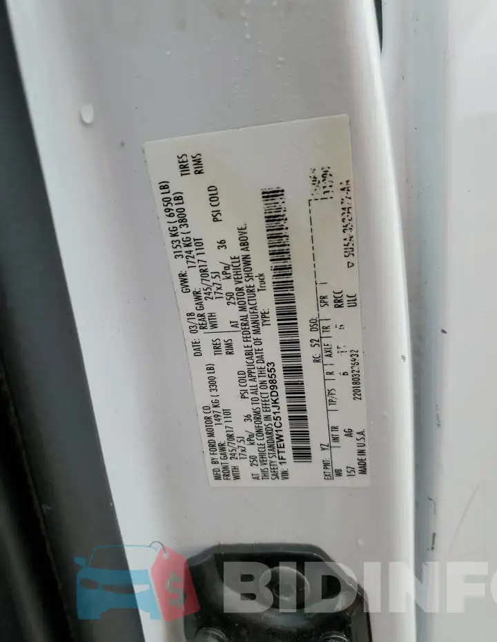 1FTEW1C51JKD98553 Photo# 12