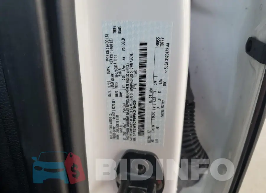 1FTEW1CP9PKD19429 Photo# 13