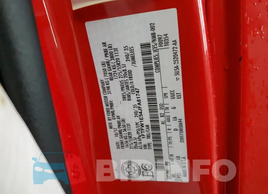 1FTFW1E54JFA81747 Photo# 12