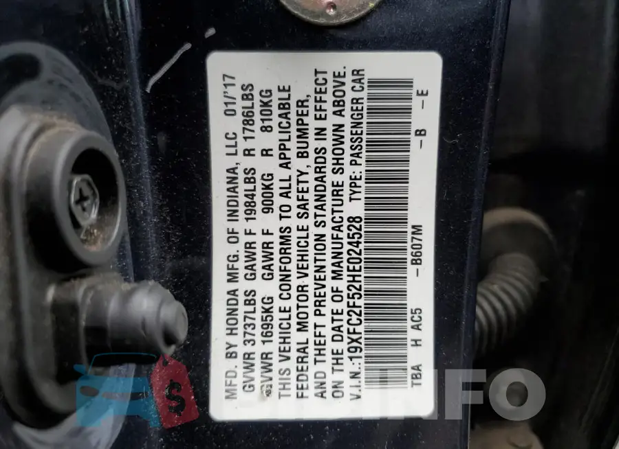 19XFC2F52HE024528 Photo# 12
