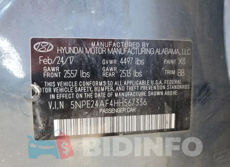 5NPE24AF4HH567336 Photo# 12