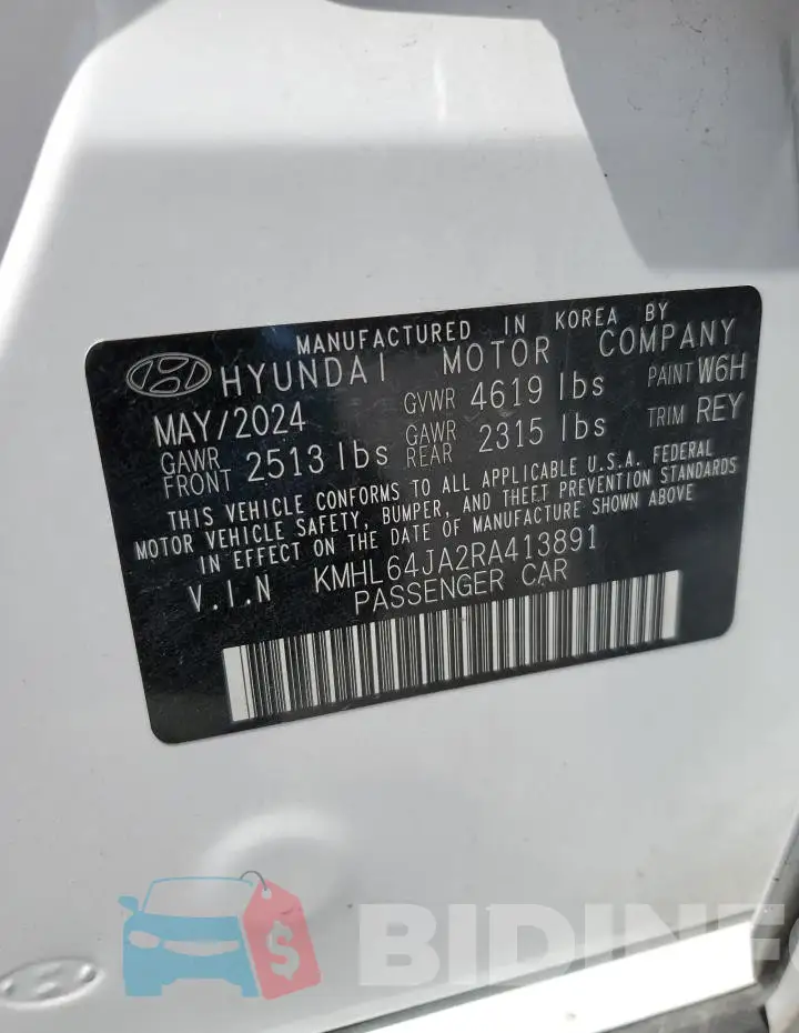 KMHL64JA2RA413891 Photo# 12
