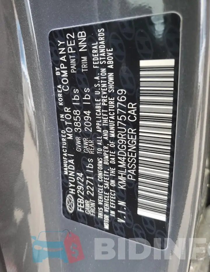 KMHLM4DG9RU757769 Photo# 12