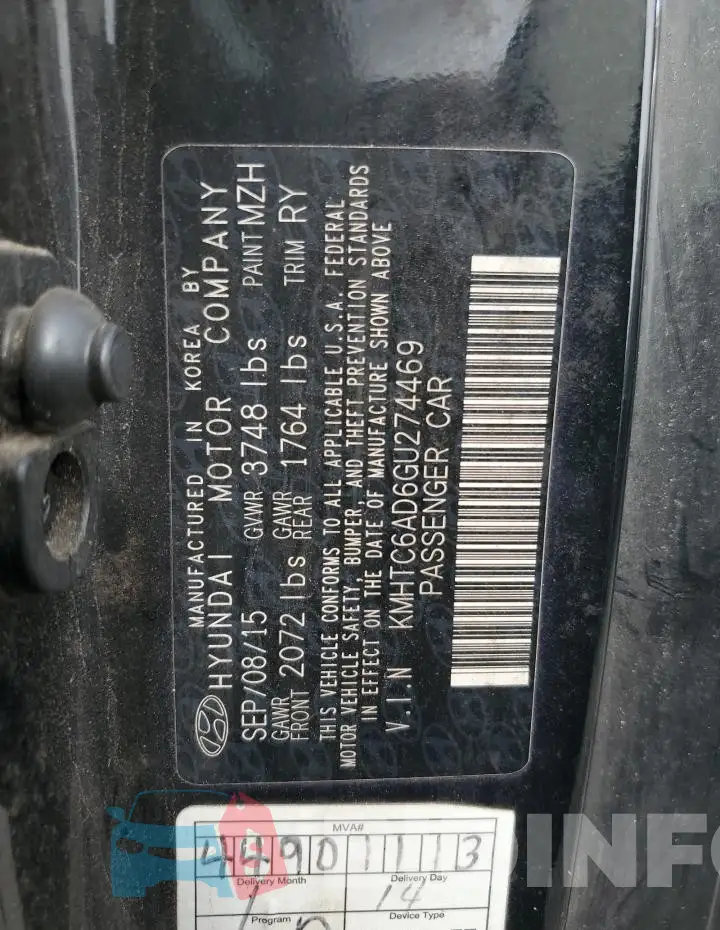KMHTC6AD6GU274469 Photo# 12