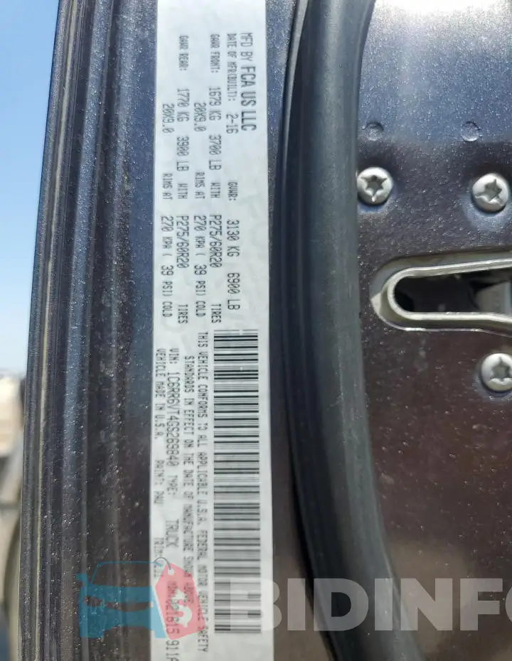 1C6RR6VT4GS269840 Photo# 12