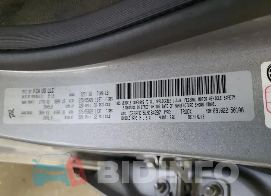1C6SRFDT5LN164297 Photo# 12