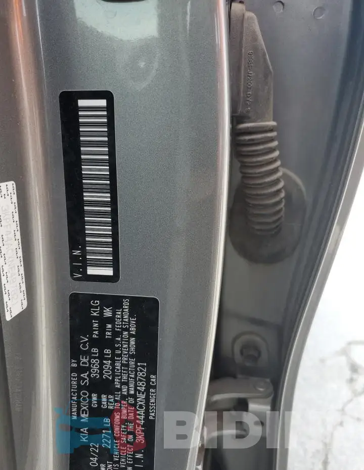 3KPF44ACXNE487821 Photo# 13