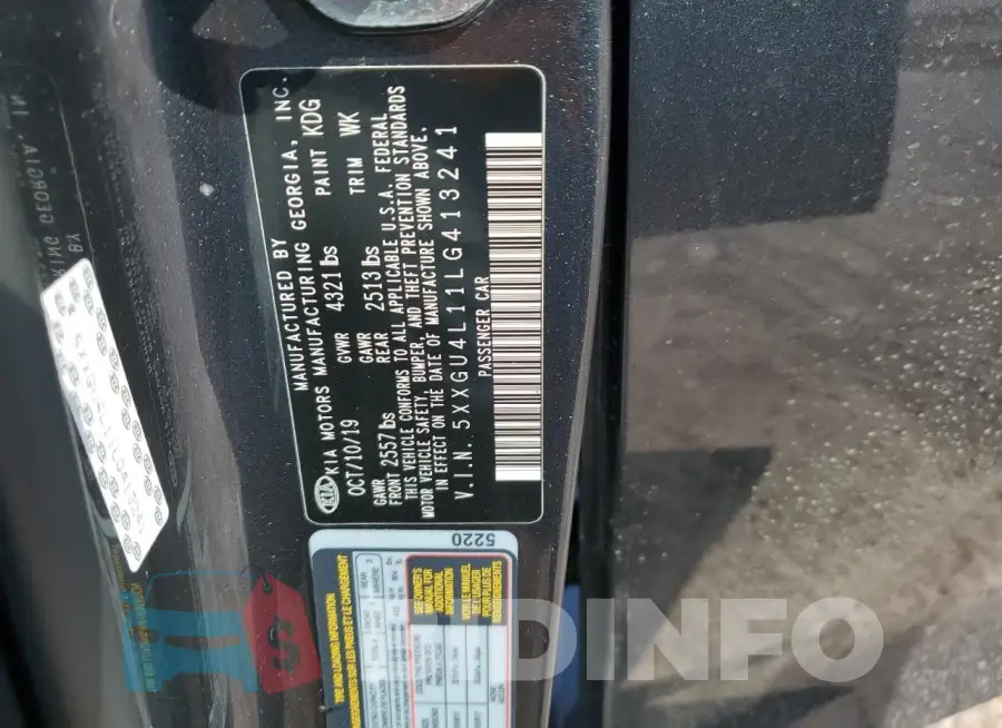 5XXGU4L11LG413241 Photo# 12