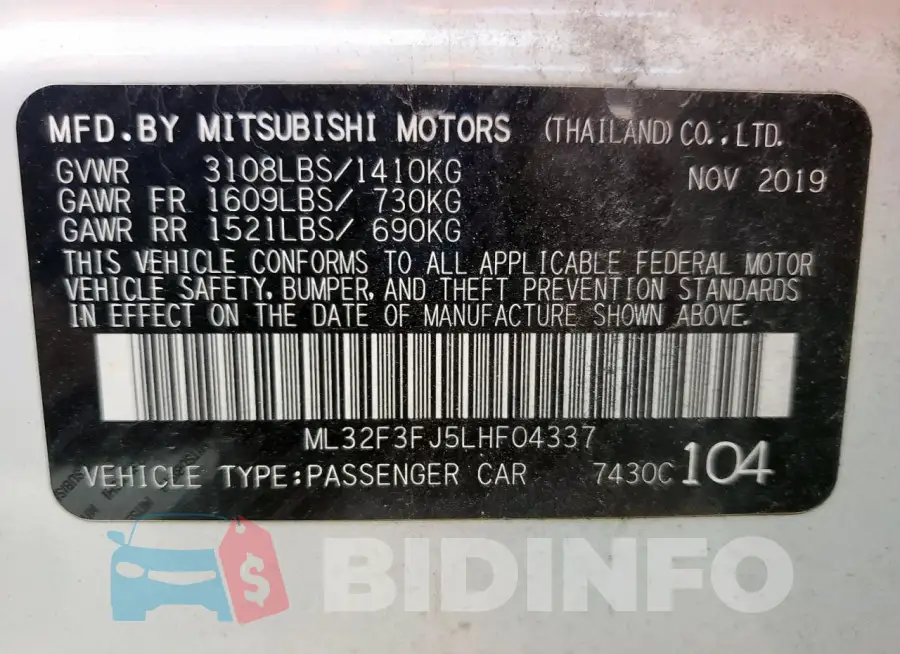 ML32F3FJ5LHF04337 Photo# 12