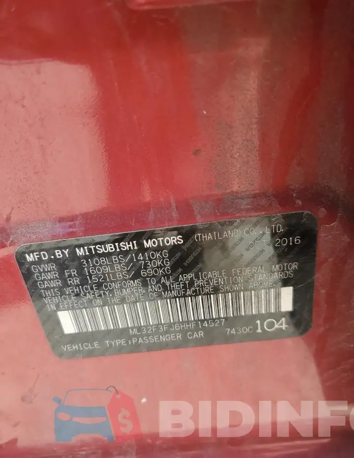 ML32F3FJ6HHF14527 Photo# 12